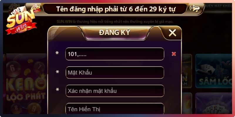 Đăng ký Sunwin20 cần có những điều kiện gì?